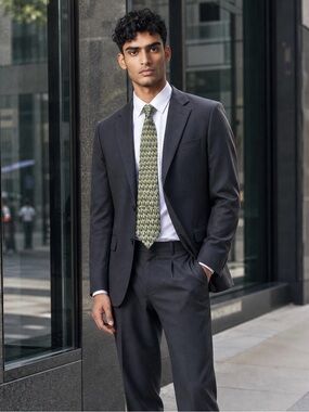J. Garcia Abstract Print Silk Tie